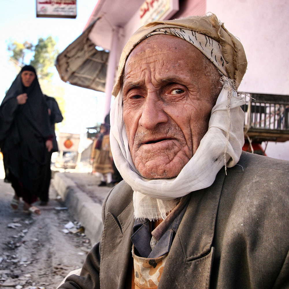 Elderly Iraqi man
