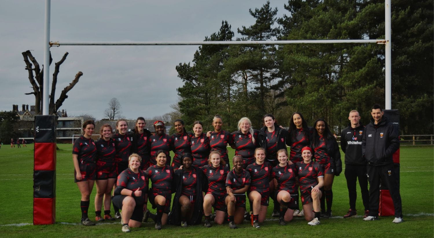 A team shot with Colchester coach Craig Burrows