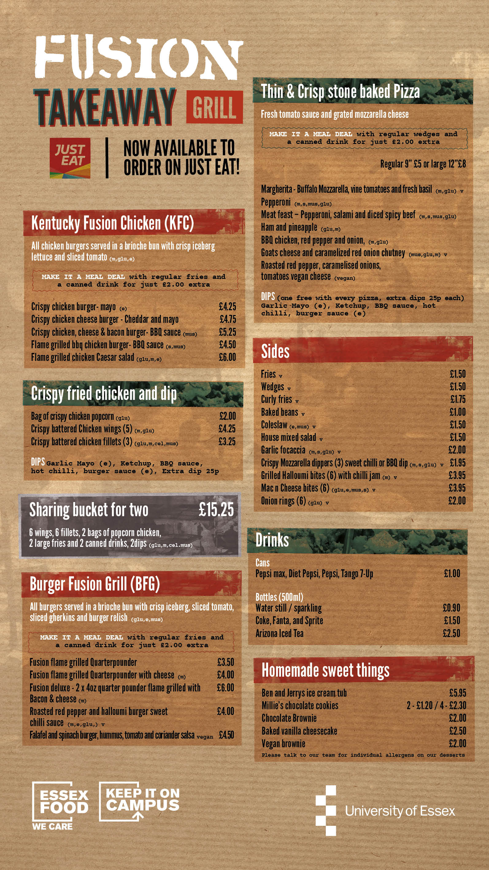 Uihc Food Menu