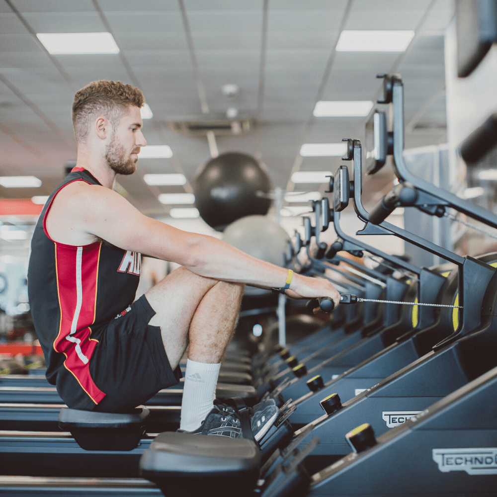 Woman on treadmill