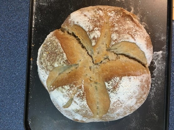 Baking bread and blowing bubbles