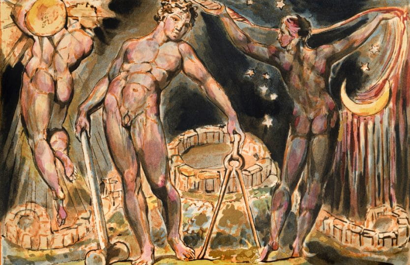 William Blake, Los and Enitharmon Plate, 100 'Jerusalem' 1804-1821