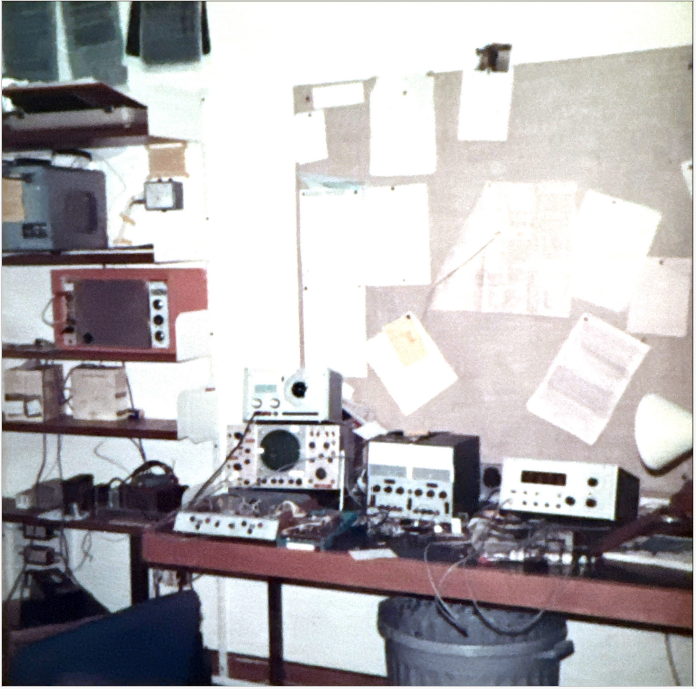 URE office and radio transmitter