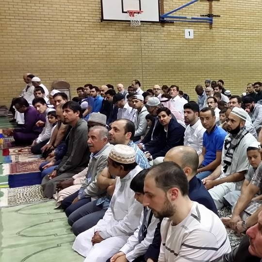 Eid prayers in our Sports Centre.