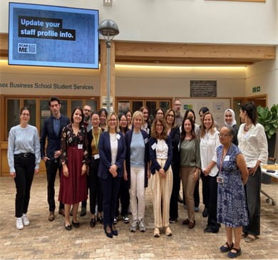 Group photograph of attendees of the Advancing Women in Banking Workshop