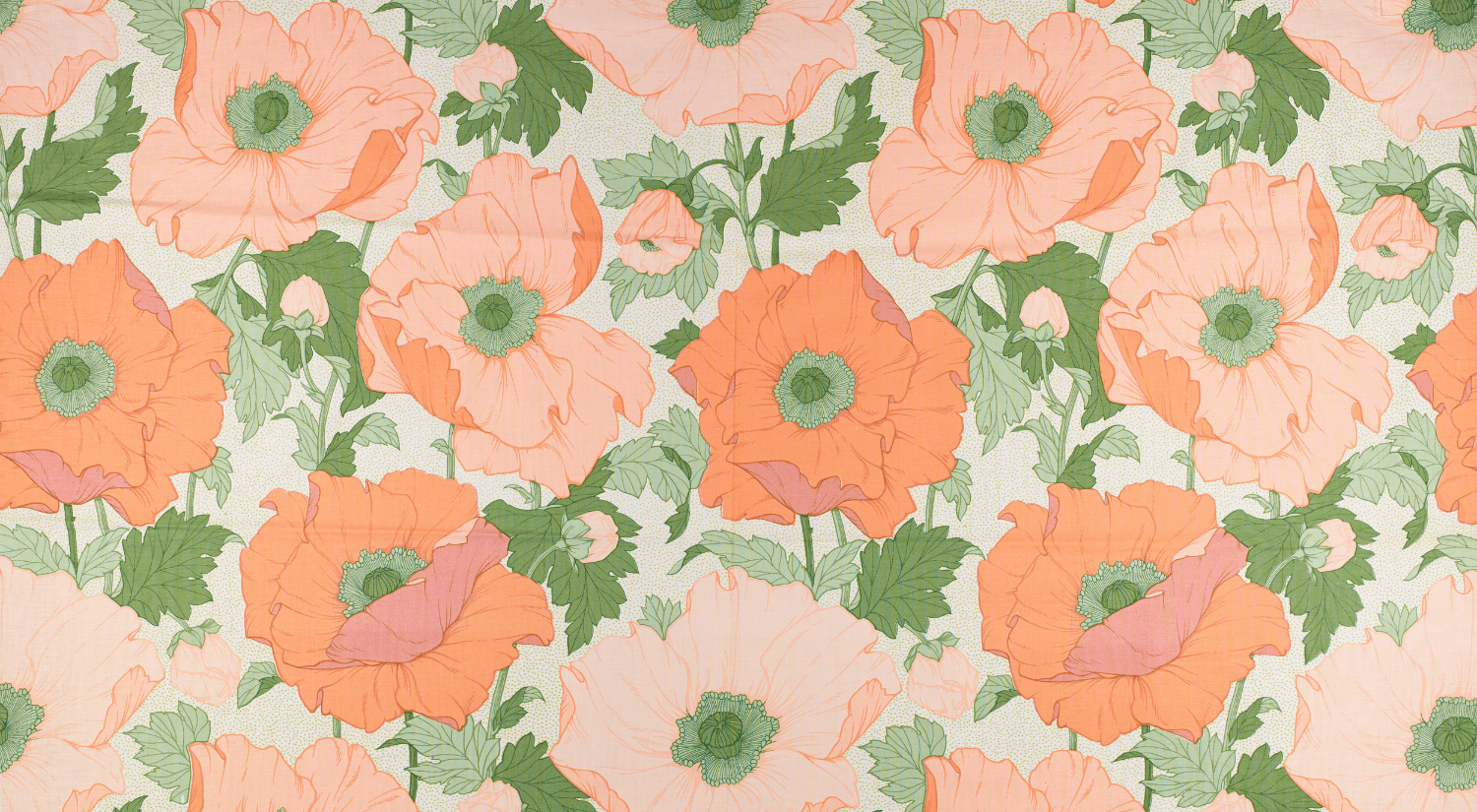 Summer poppies - Warner Textile Archive