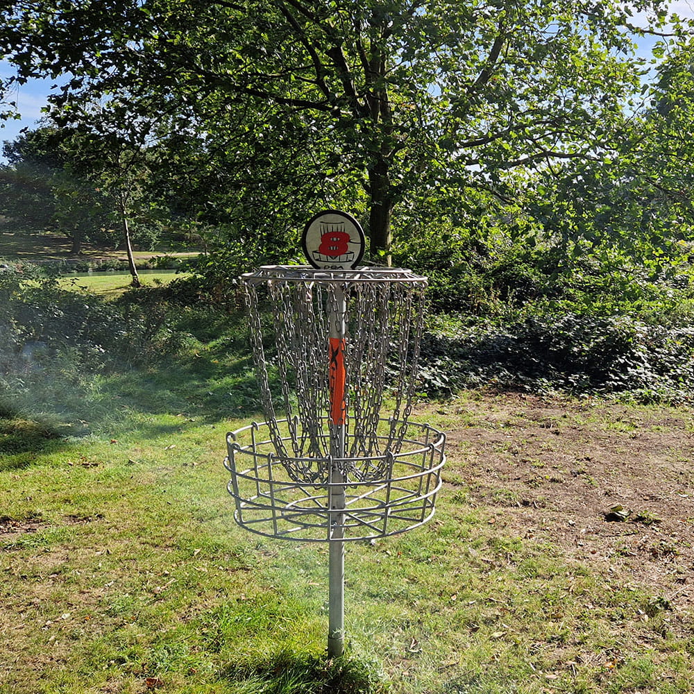 Disc Golf Basket Hole 8
