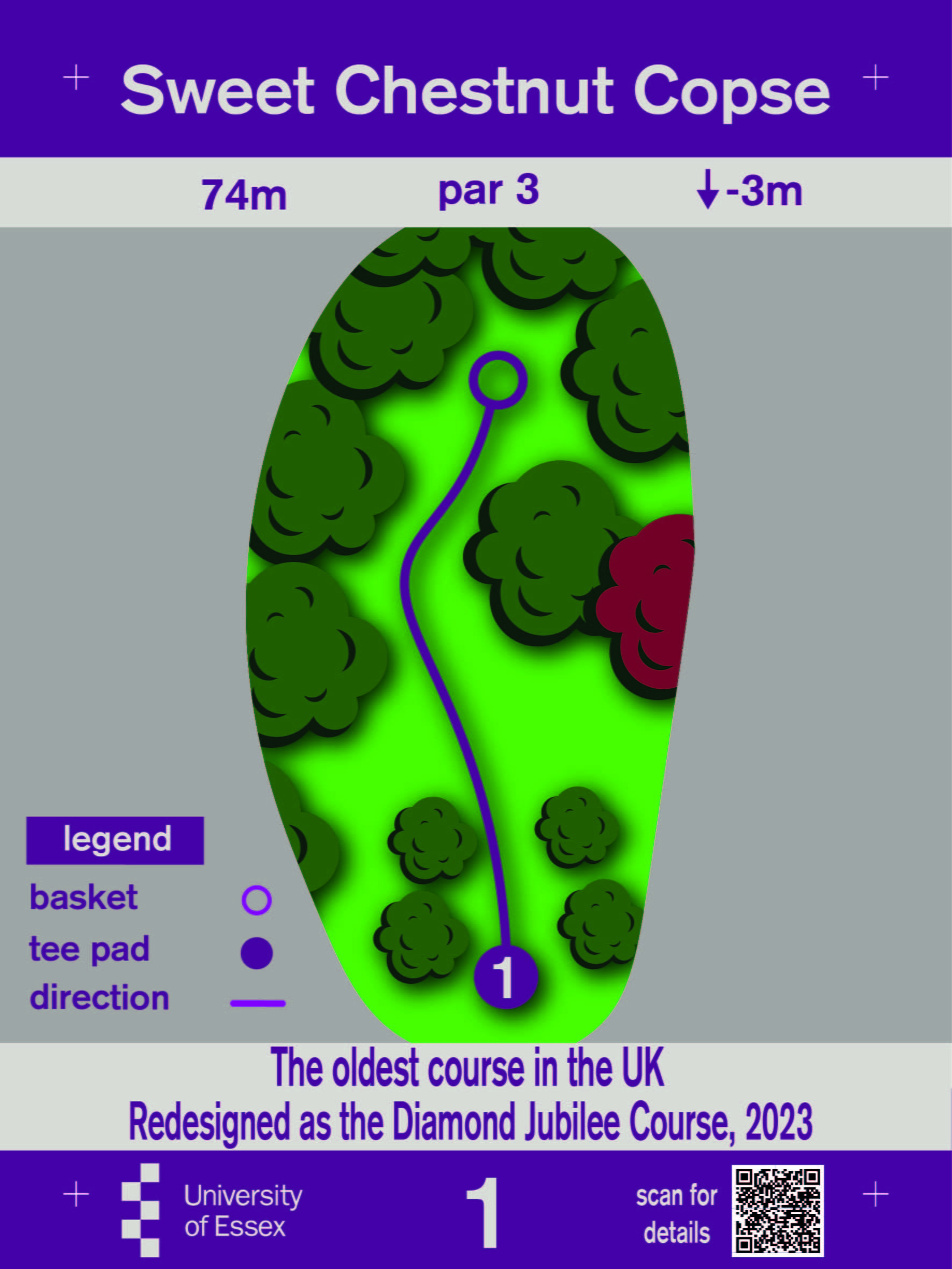 University of Essex Disc Golf Hole 1