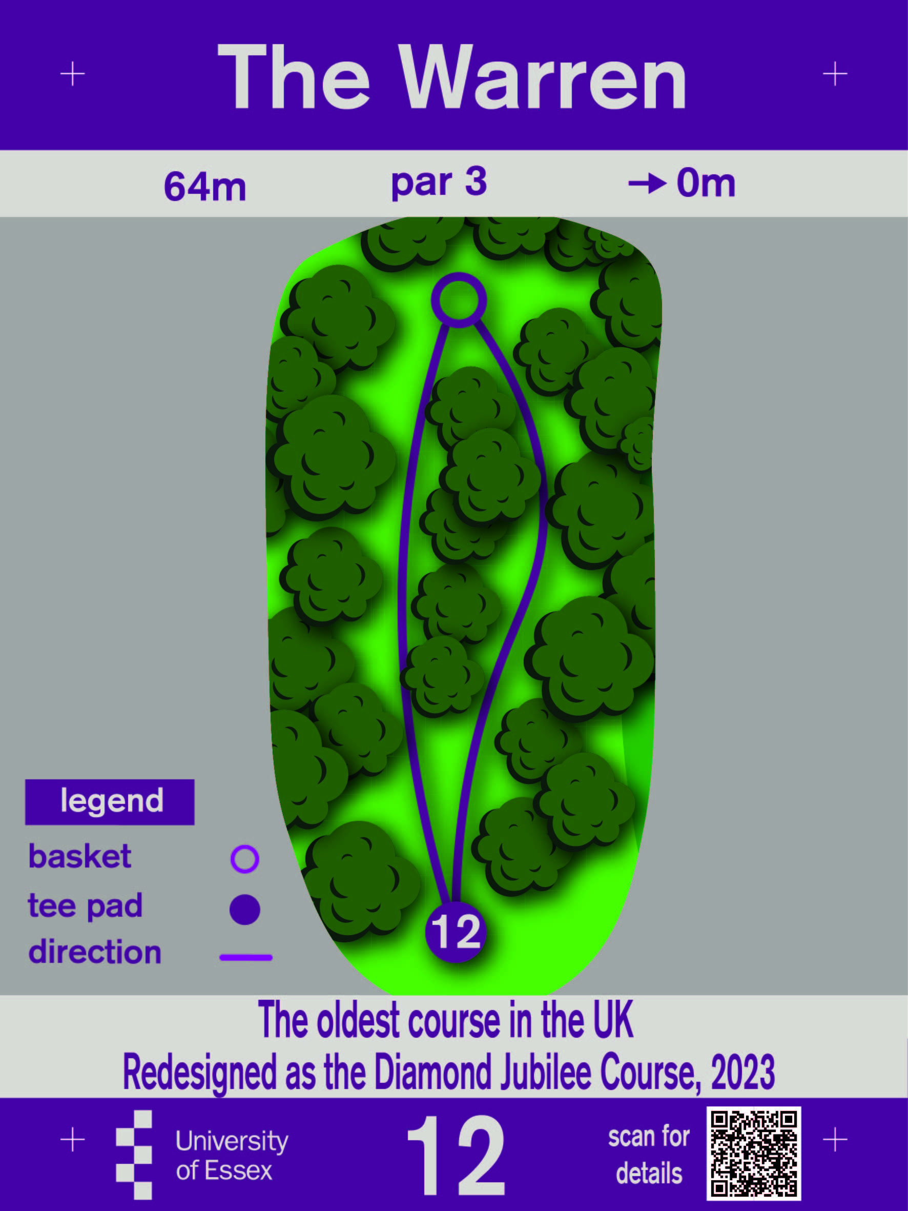 University of Essex Disc Golf Hole 12