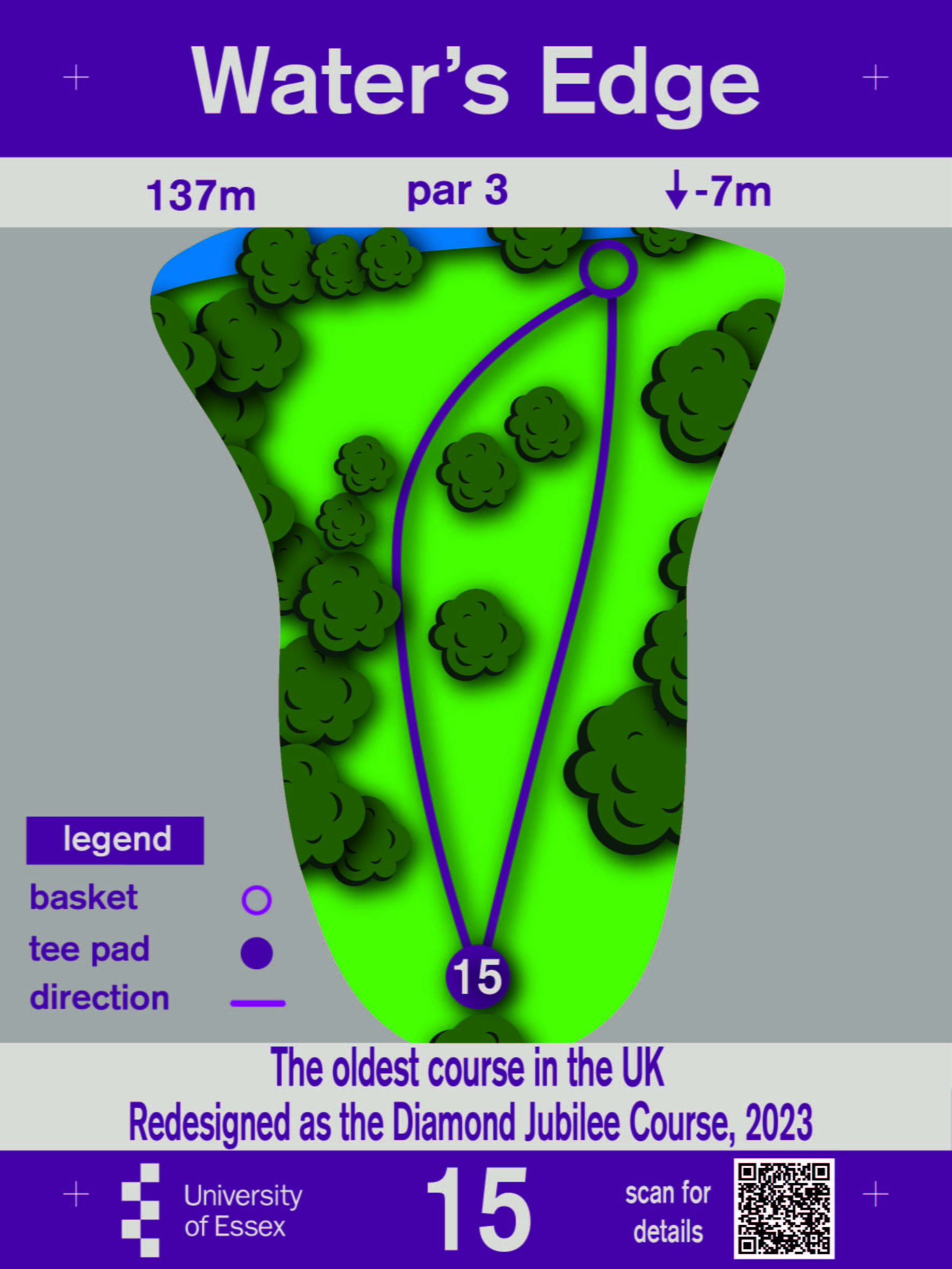 University of Essex Disc Golf Hole 14