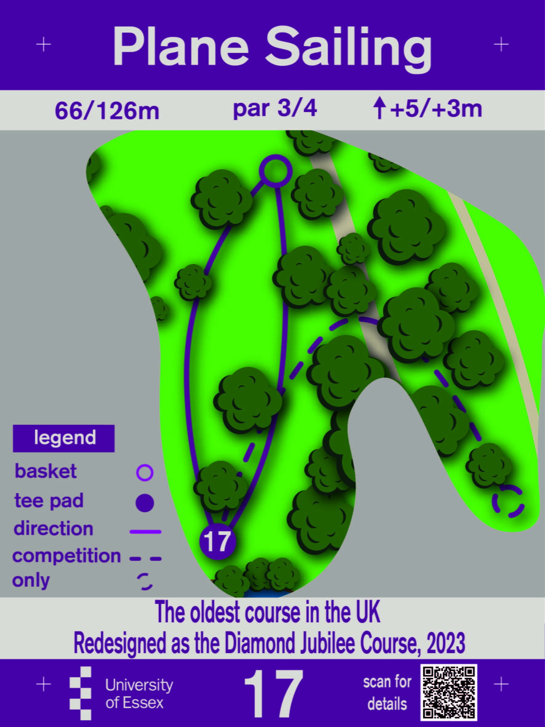 University of Essex Disc Golf Hole 17