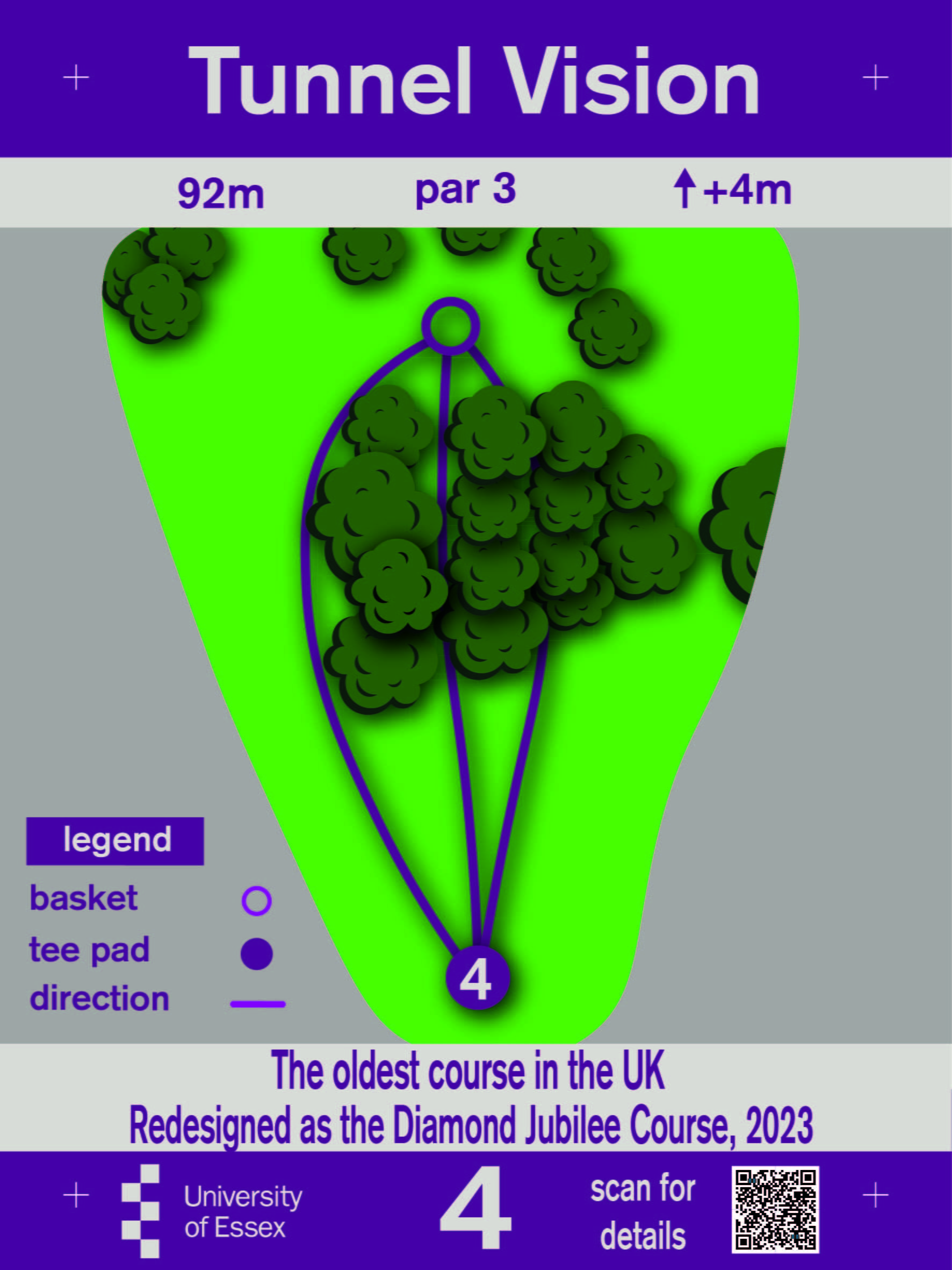 University of Essex Disc Golf Hole 4