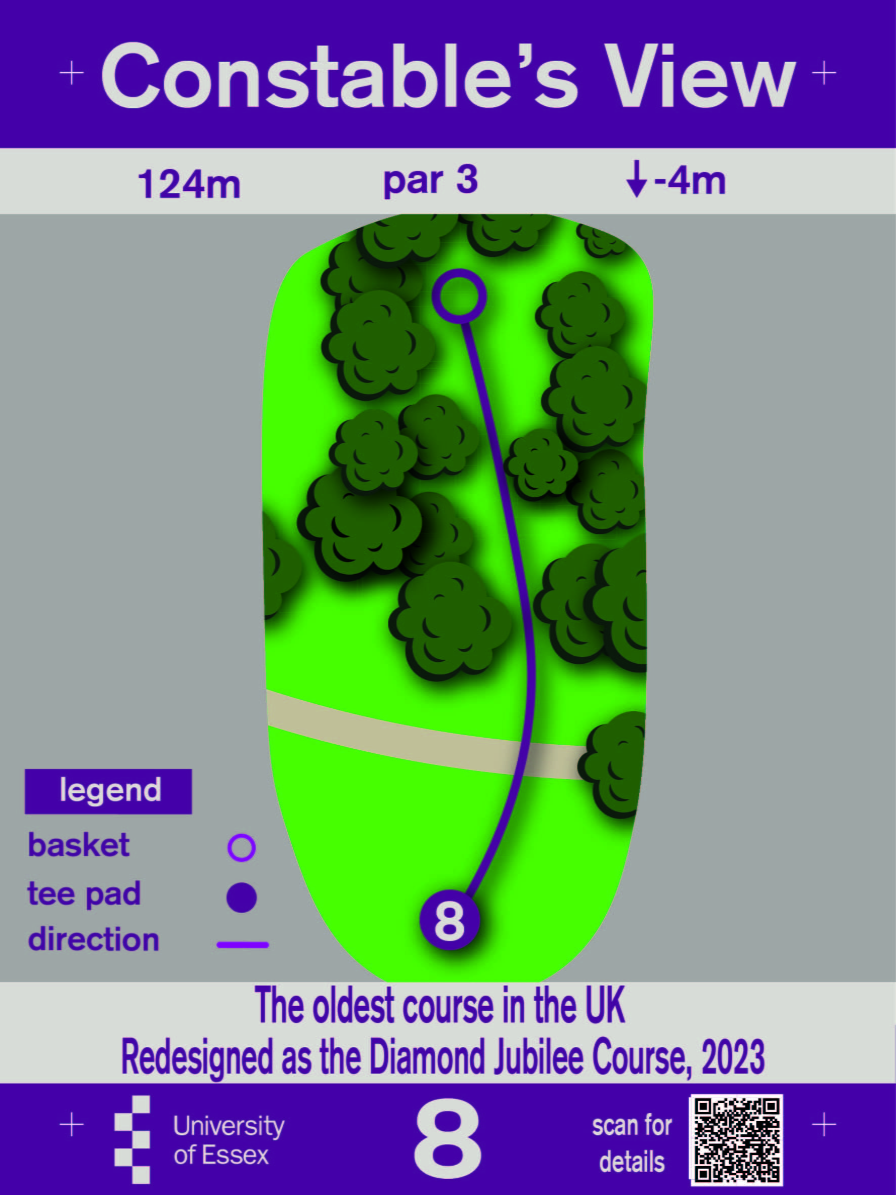 University of Essex Disc Golf Hole 8