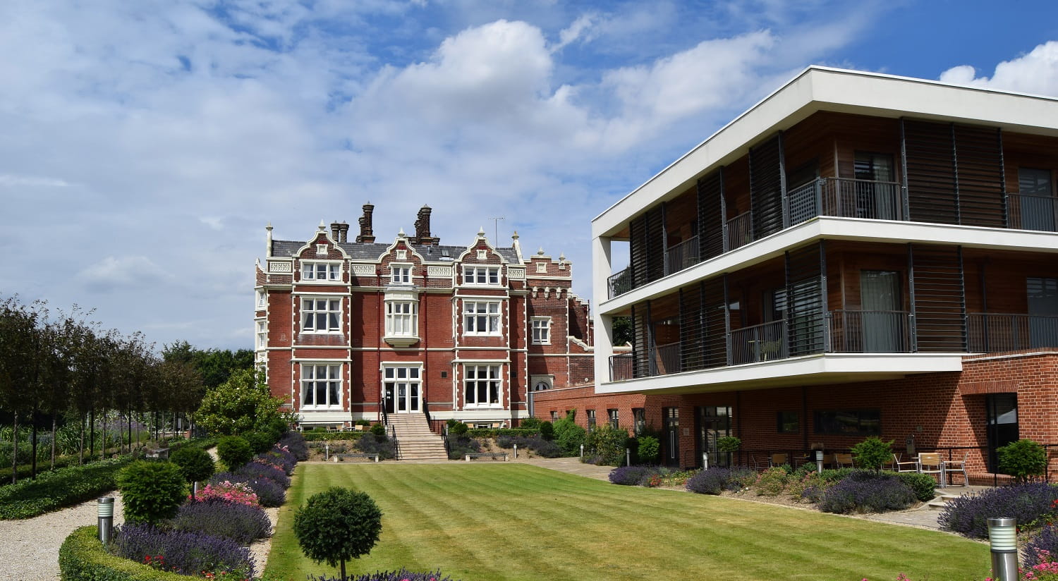 Wivenhoe House Hotel on Colchester campus.