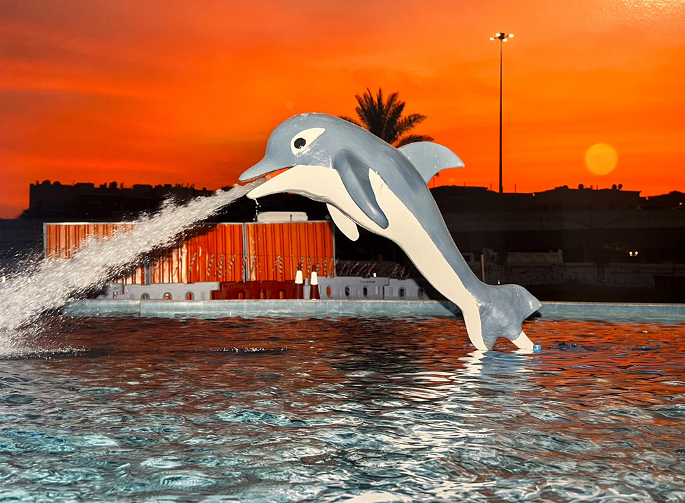 Farah Al Qasimi's photography, entitled 'Dolphin Fountain', 2023