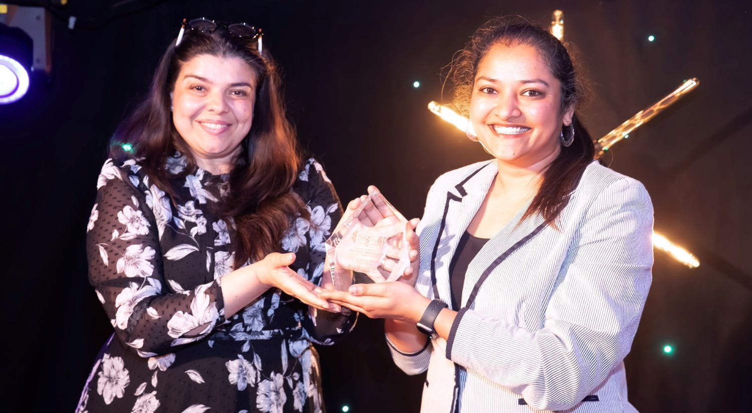 Dr Pallavi Singh receives award from Professor Stavroula Karapapa