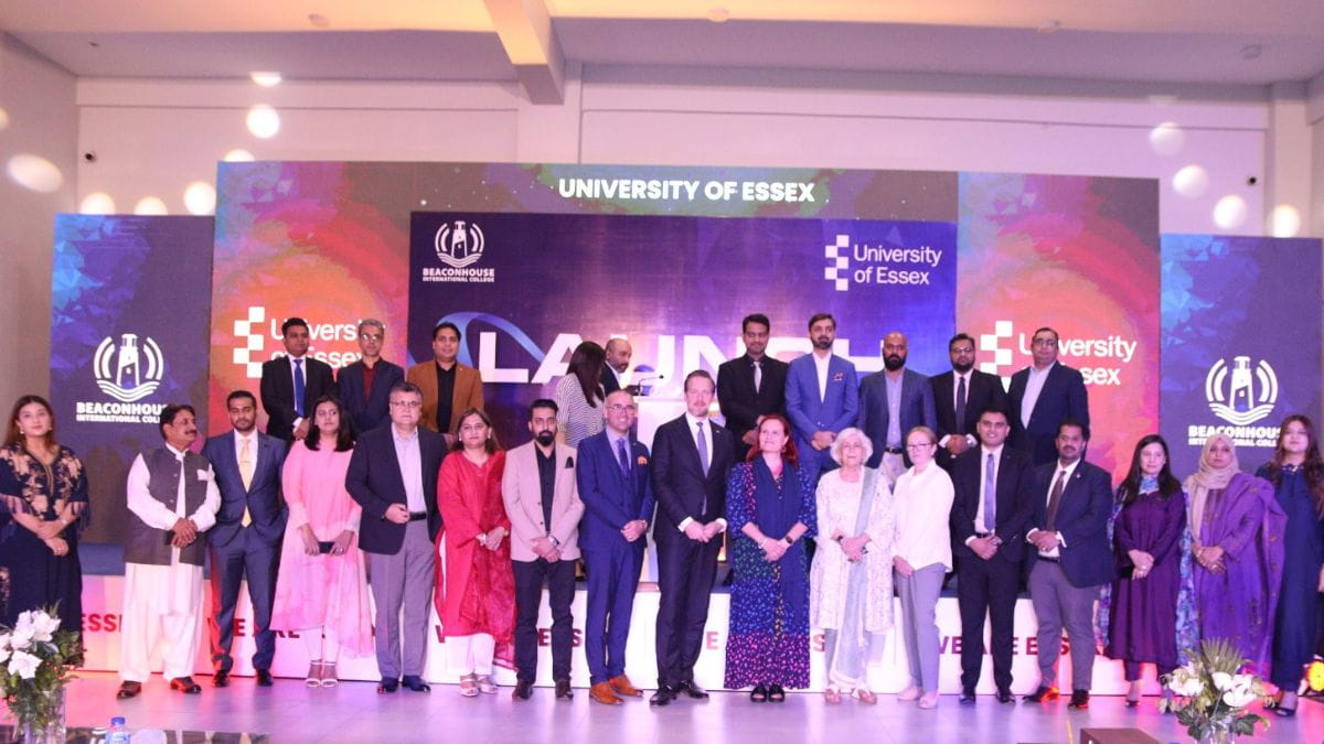 Representatives at launch of partnership between Beaconhouse International College and the University of Essex)