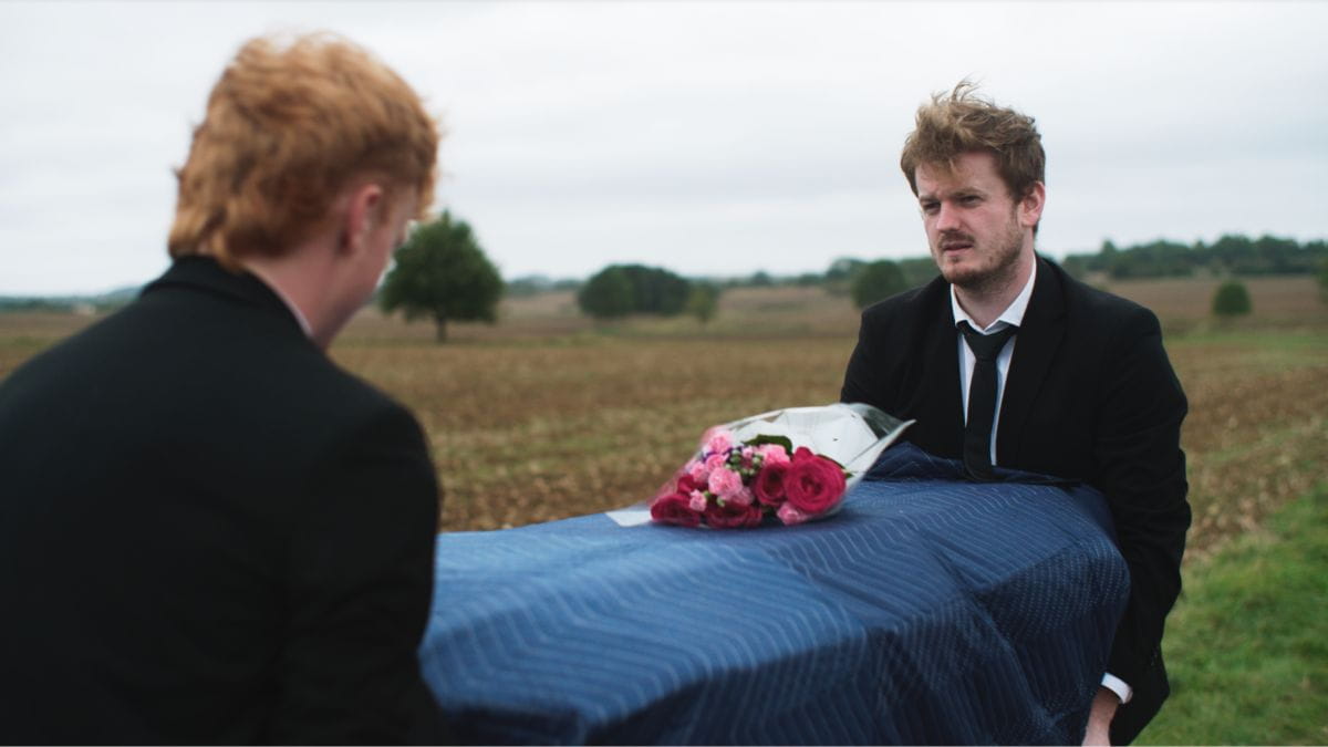 Bruno Magnanti and Ed Whately-Smith star in Roadside Funeral, written and directed by Marty Pritchard)