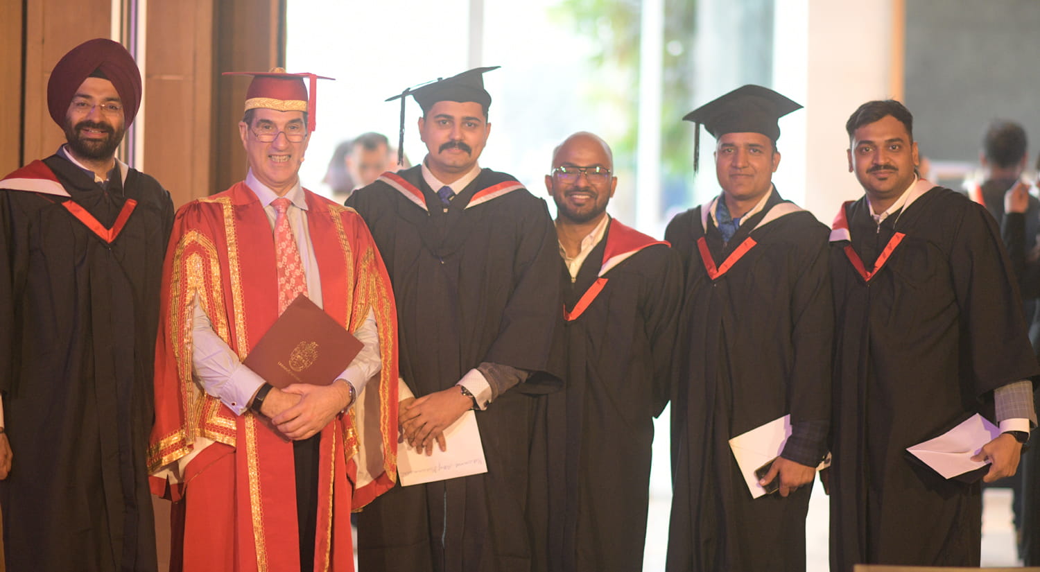 India Graduation graduates with Vice-Chancellor